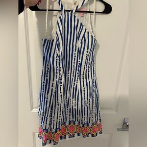 Lilly Pulitzer Blue and White Striped Dress